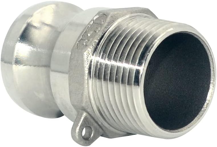 Varmhus F Trash Pump Adapter Male Camlock x Male Pipe Threads Stainless Steel 316 (1") - Image 3